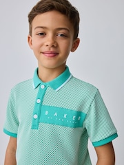 أخضر - طقم من قميص بولو مزركش وشورت من Baker By Ted Baker - صورة 5 من 15