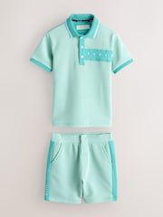 أخضر - طقم من قميص بولو مزركش وشورت من Baker By Ted Baker - صورة 9 من 15