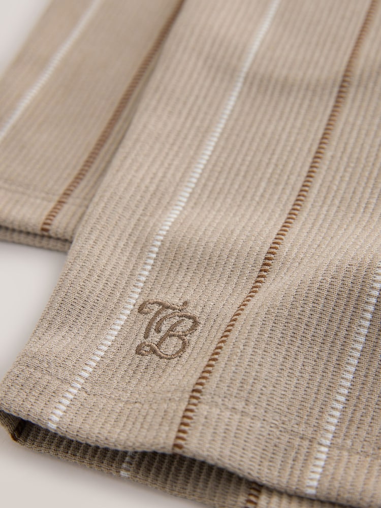 Baker by Ted Baker Stripe Brown Shirt and Shorts Set - Image 11 of 11