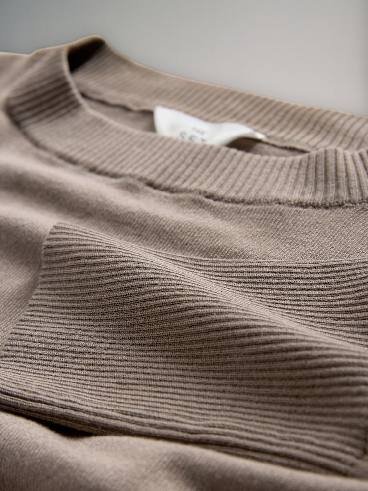 The Set Fine Knitted Crew Neck Jumpers - Bild 11 von 11 The Set Fine Knitted Crew Neck Jumpers - Bild 11 von 11