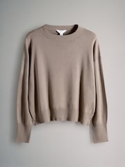 حزمة من 3 كنزة بياقة بحافة مستديرة محبوكة من نسيج رقيق من The Set - صورة 4 من 6