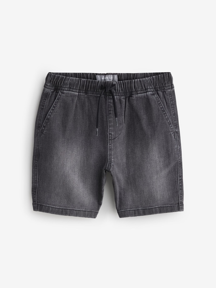 Grey Denim Pull On Shorts - Image 1 of 1