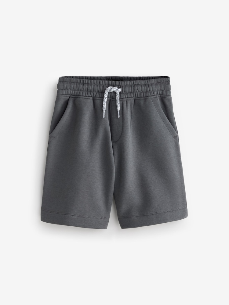Slate Grey Pull On Draw Cord Jogger Shorts - Image 1 of 1