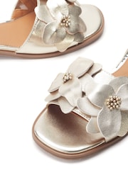 Moda in Pelle Red Laleh Flower Detail Flat Mules - Image 4 of 4