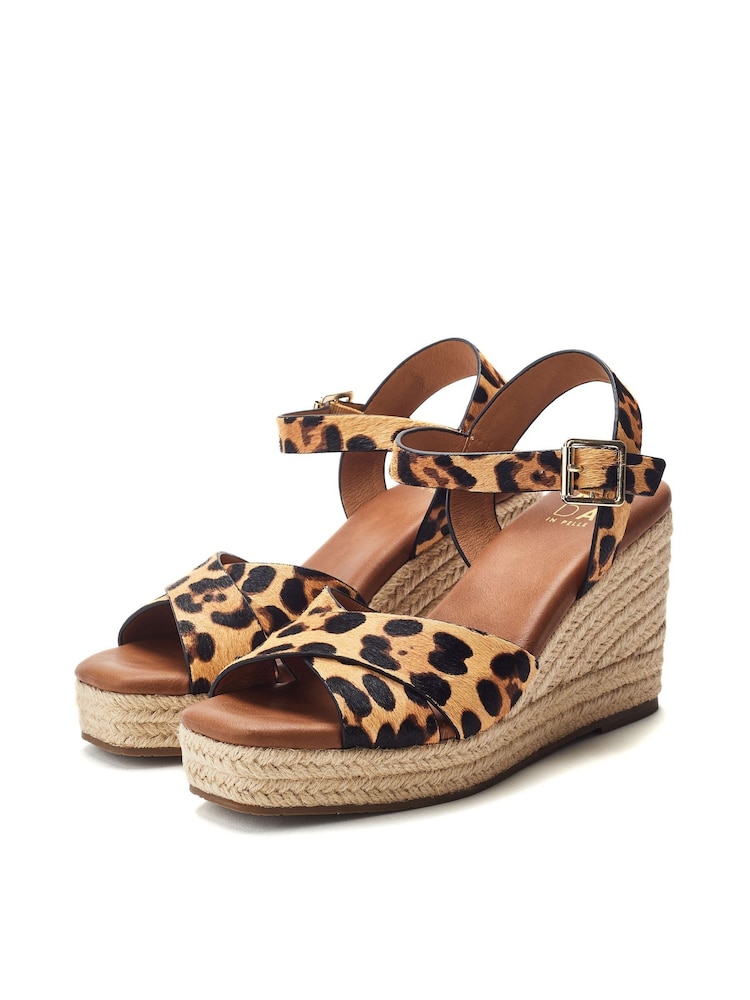 Animal - Moda in Pelle Jasminium Cross-Over Jute Wedges - Imagen 2 de 4