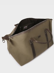 Osprey London Green The Hunter XL Canvas & Leather Weekender Bag - Image 4 of 5