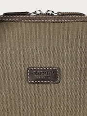 Osprey London Green The Hunter XL Canvas & Leather Weekender Bag - Image 5 of 5