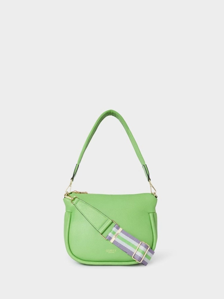 Osprey London Green The Hendrix Leather Shoulder Bag - Image 1 of 5
