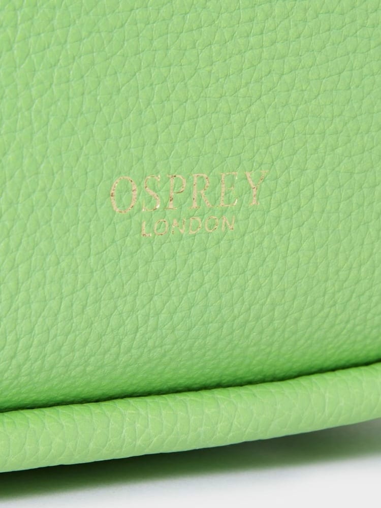 Osprey London Green The Hendrix Leather Shoulder Bag - Image 5 of 5