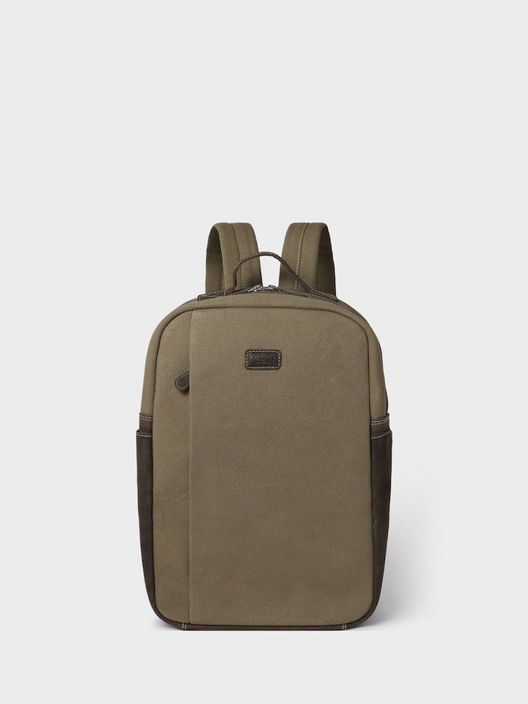 Osprey London Green The Hunter Canvas & Leather Backpack - Image 1 of 5