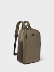 Osprey London Green The Hunter Canvas & Leather Backpack - Image 3 of 5