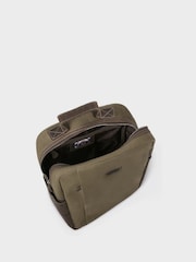 Osprey London Green The Hunter Canvas & Leather Backpack - Image 4 of 5