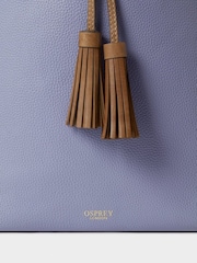 Osprey London Purple The Savanna Leather Hobo Bag - Image 4 of 5