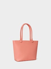 Osprey London Pink The Collier Leather Tote Bag - Image 3 of 5