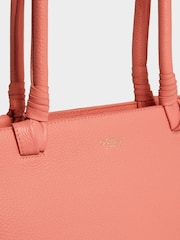 Osprey London Pink The Collier Leather Tote Bag - Image 4 of 5