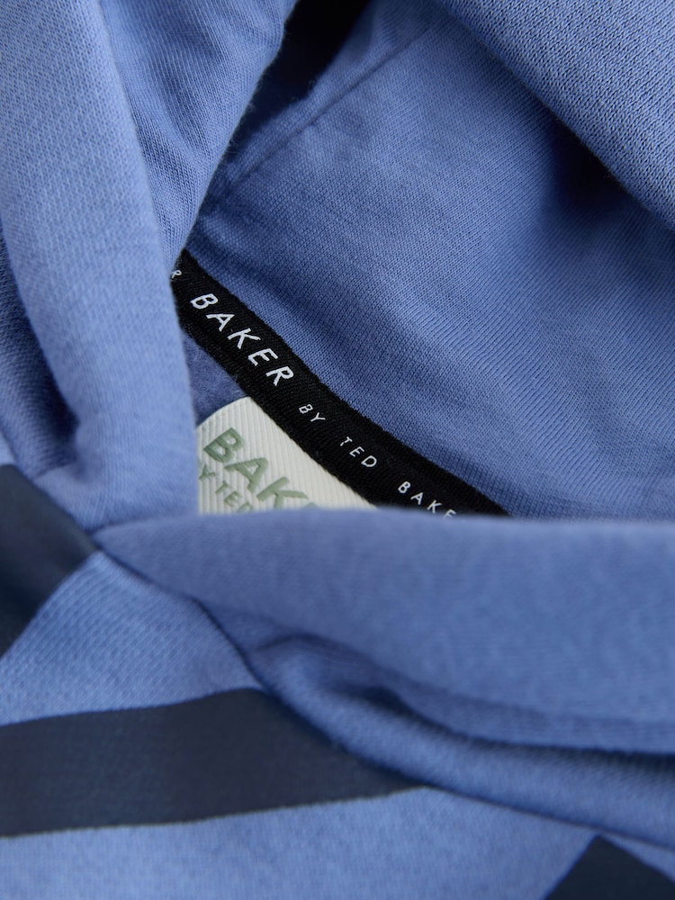 Baker by Ted Baker Blue Oversized Graphic Hoodie and Joggers Set - Image 16 of 16