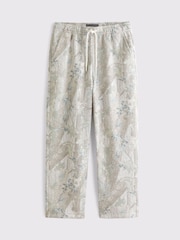 Abercrombie & Fitch Green Essential Baggy Camo Trousers - Image 1 of 2