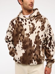 Abercrombie & Fitch Cream Essential Pony Print Hoodie - Image 5 of 6