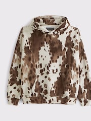 Abercrombie & Fitch Cream Essential Pony Print Hoodie - Image 6 of 6