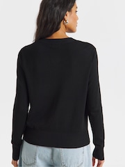 Simply Be Black Value Crew Neck Cardigan - Image 2 of 4