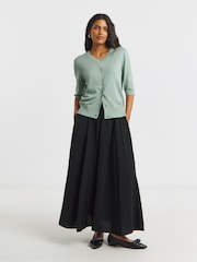 Simply Be Green Short Sleeve Boxy Cardigan - Image 4 of 4