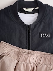 Baker by Ted Baker 3 Piece Black Gilet T-Shirt and Cargo Trousers Set - Image 10 of 11