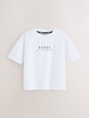 Baker by Ted Baker 3 Piece Black Gilet T-Shirt and Cargo Trousers Set - Image 3 of 11