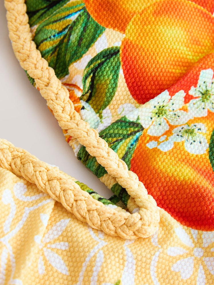 B by Ted Baker Braided Plunge Yellow Fruit Swimsuit with Tummy Control - 3의 이미지 2 B by Ted Baker Braided Plunge Yellow Fruit Swimsuit with Tummy Control - 3의 이미지 2