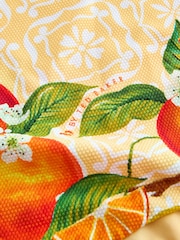 B by Ted Baker Braided Plunge Yellow Fruit Swimsuit with Tummy Control - 3의 이미지 3