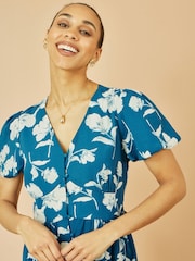 Vestido Midi com estampa Floral Yumi - Imagem 3 de 5
