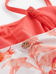 وردي مرجاني ـ بدلة سباحة باندو للتحكم في البطن بكشكشة قابلة للتعديل من B by Ted Baker - صورة 8 من 10