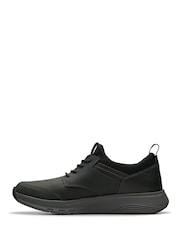 Clarks Black Motion Trek EZ Shoes - Image 2 of 7