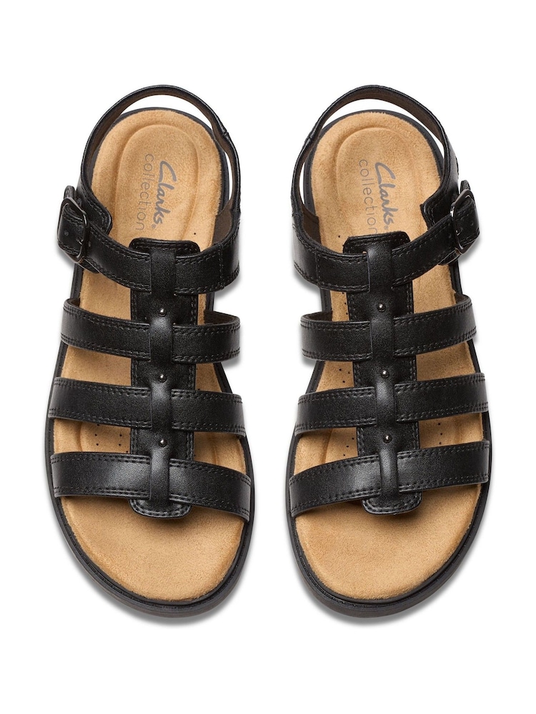 Clarks Black Trivanni Lux Sandals - Image 1 of 7