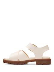 Clarks Cream Orinoco Cross Sandals - Image 2 of 7