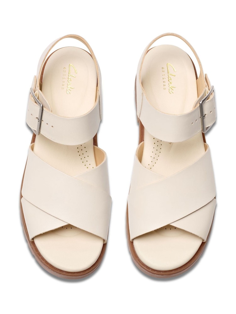 Buy Clarks Cream Orinoco Cross Sandals from Next Portugal