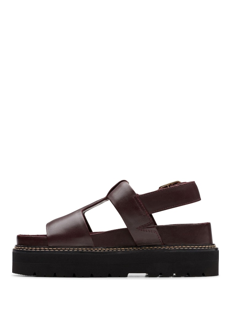 Clarks Red Orianna Sky Sandals - Image 2 of 7