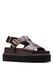 Clarks Red Orianna Sky Sandals - Image 3 of 7
