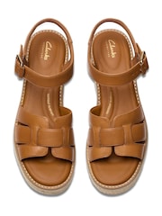 Clarks Brown Coledale Strap Sandals - Image 1 of 7