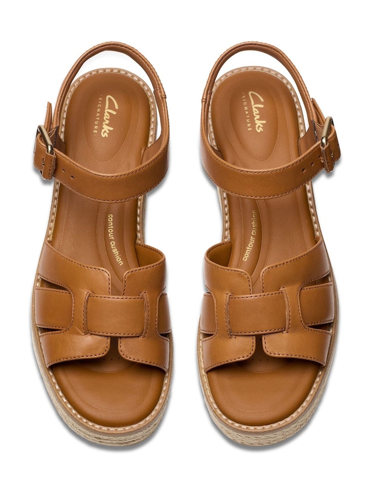 Clarks Brown Coledale Strap Sandals - Image 1 of 7