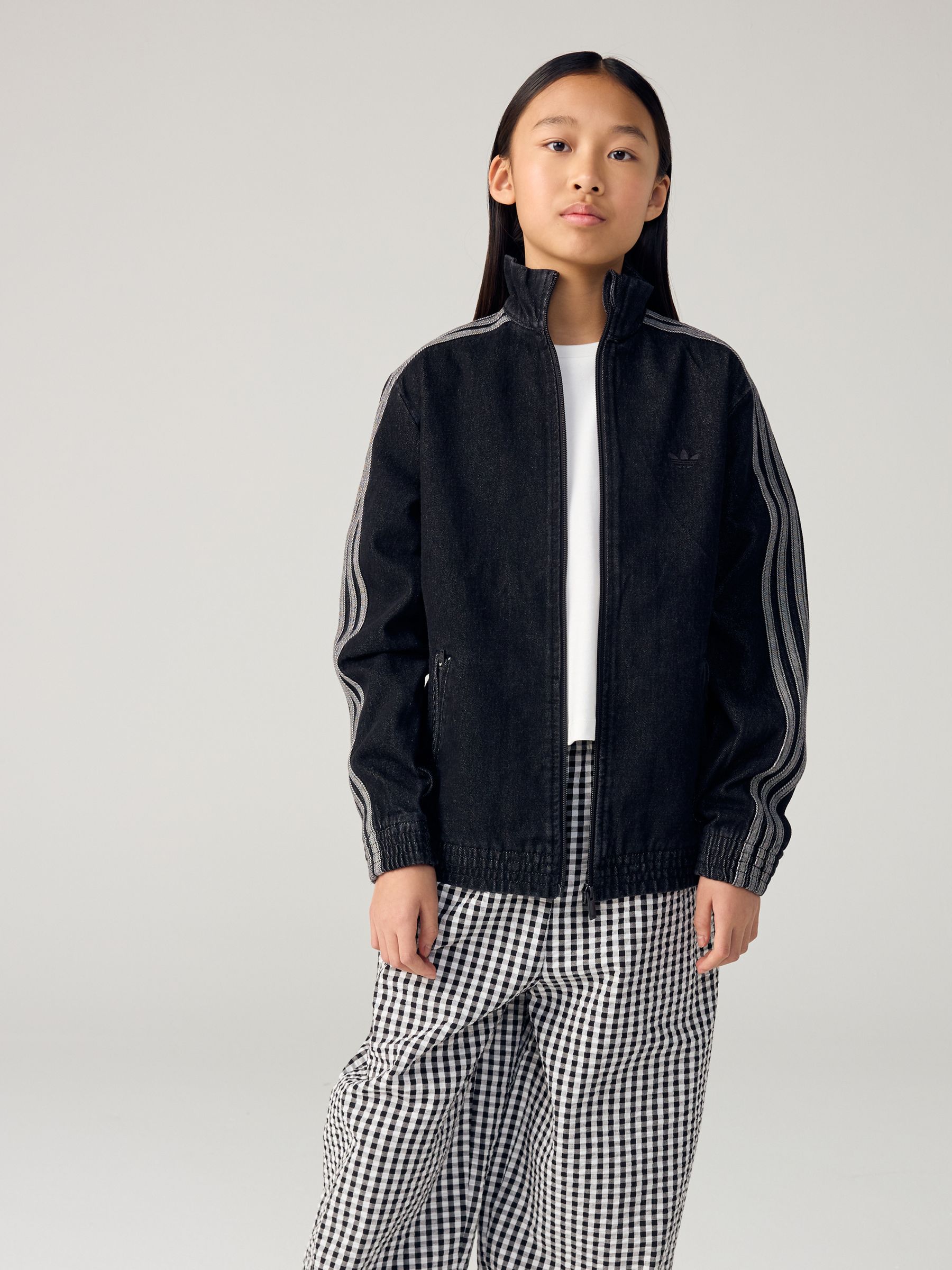 Buy adidas Originals Black Firebird Denim Jacket from Next USA