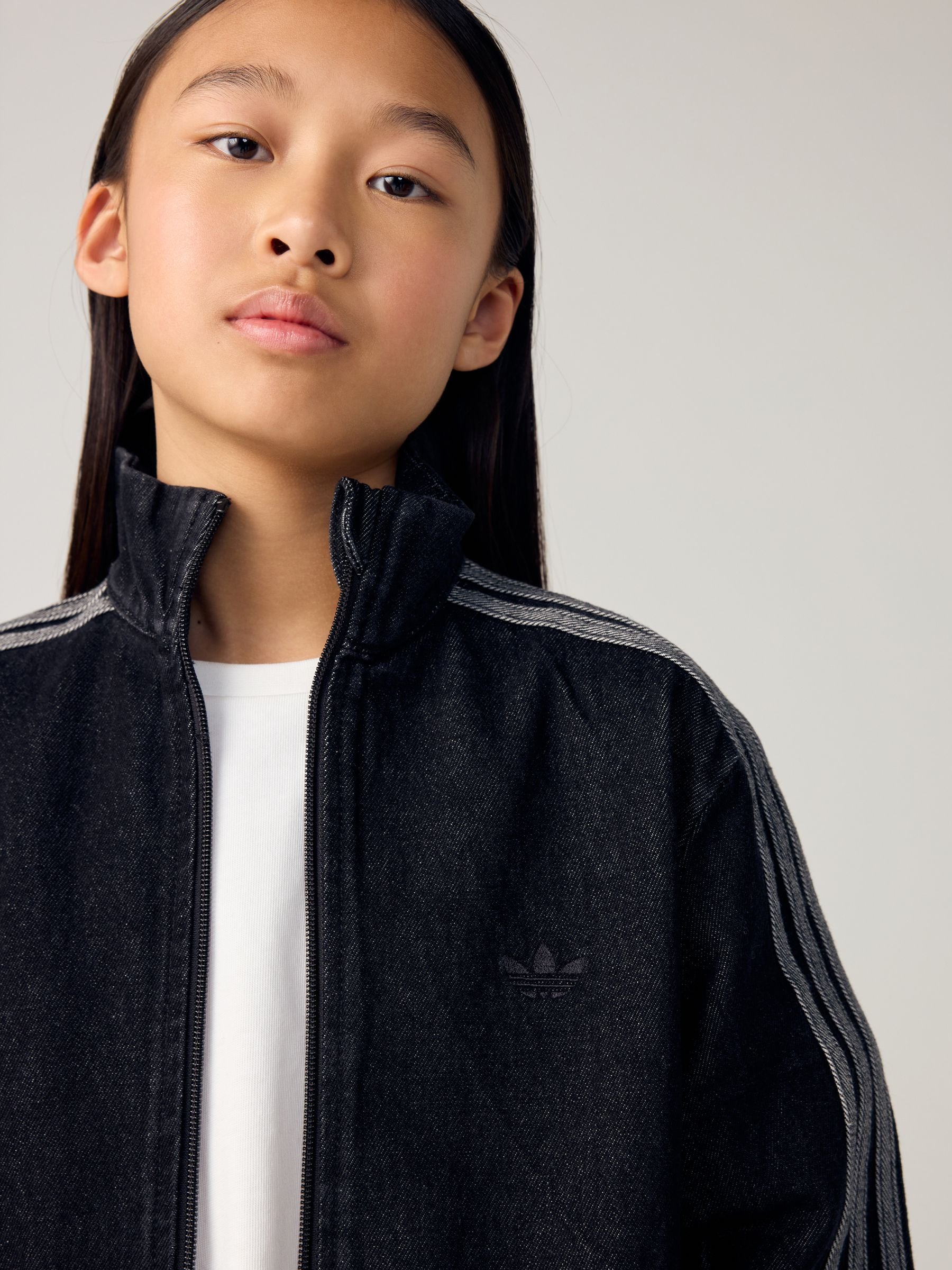 Buy adidas Originals Black Firebird Denim Jacket from Next USA