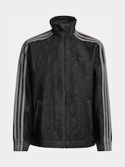 adidas Originals Black Firebird Denim Jacket - Image 8 of 8