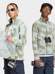 adidas Green Zip Up Terrex Printed Fleece - Image 1 of 10