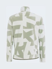 adidas Green Zip Up Terrex Printed Fleece - Image 7 of 10