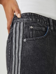 adidas Originals Black Firebird Denim Shorts - Image 11 of 12