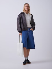 adidas Originals Natural Firebird Denim Shorts - Image 7 of 10