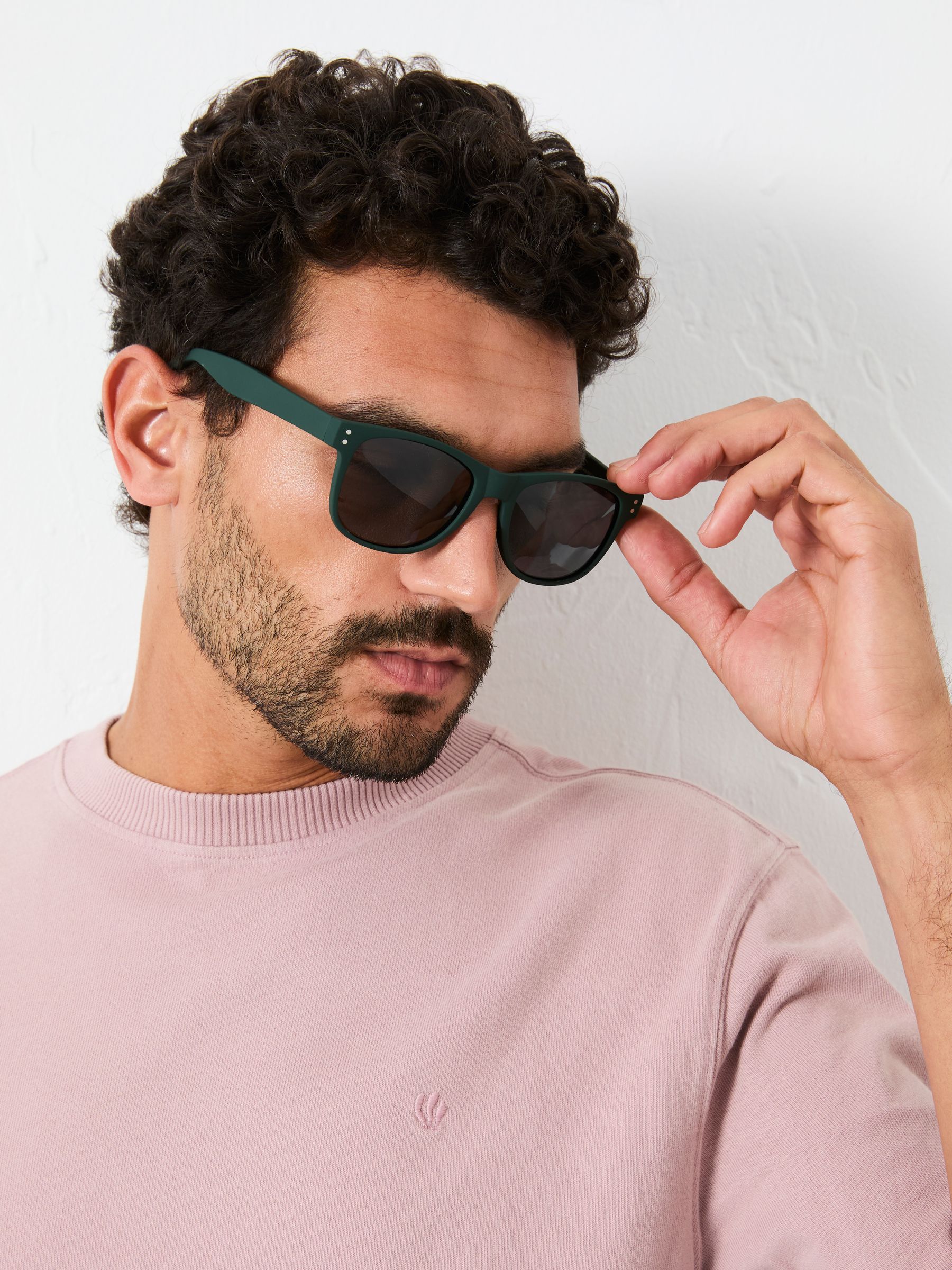 Fat Face Theo Sunglasses - Green - Triacetate