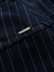 Superdry Navy Pinstripe Pleat Mini Skirt - Image 7 of 7