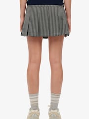 Superdry Grey Pinstripe Pleat Mini Skirt - Image 5 of 7