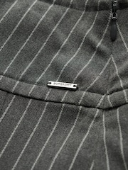 Superdry Grey Pinstripe Pleat Mini Skirt - Image 7 of 7